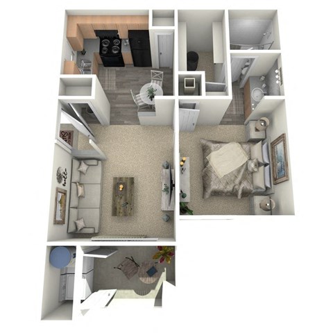 A1 Floorplan at Alamo Park, Texas  